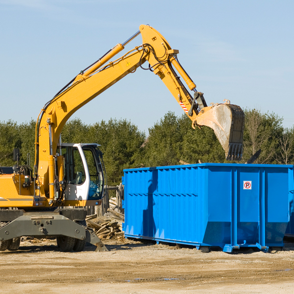 what size residential dumpster rentals are available in Marianne